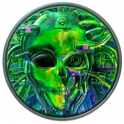 Palau ALIEN UFO series CYBORG REVOLUTION $20 Silver Coin 2021 High relief Smartminting Black Proof 3 oz